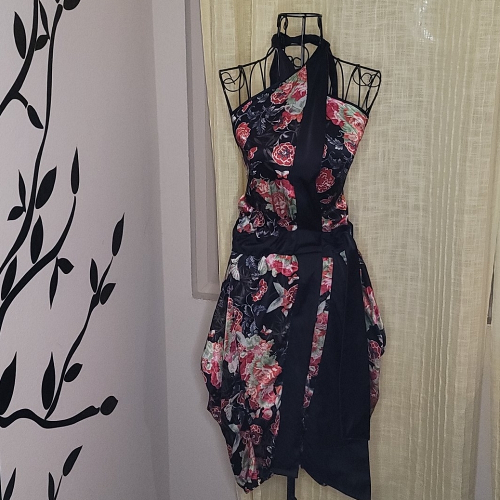 Agata Wrap Silk Dress